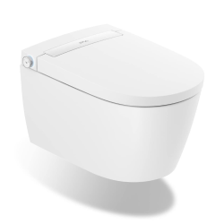  Mila WC japonais suspendu chauffant en céramique sans bride, ECO 3/4,5 L, sortie horizontale, blanc (H8215230000001)