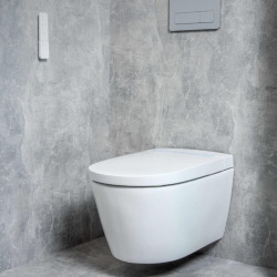 Mila WC japonais suspendu chauffant en céramique sans bride, ECO 3/4,5 L, sortie horizontale, blanc (H8215230000001)