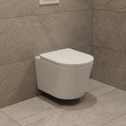 Duofix pack WC bâti-support + WC suspendu sans bride Ceramia avec abattant SoftClose + plaque (GEBCE14WT01-FR)