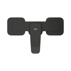 Dice mitigeur monocommande de douche mural 150 mm à levier, sans ensemble de douche, noir mat (1018742430)