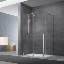 Walk-In Xmotion paroi latérale pour porte de douche 87,5 cm, chrome (SATWIXMSTENA90CR)
