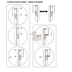 Meuble de salle de bain haut Naturel Ancona 40x20 cm acacia (ANCONAV40DV)