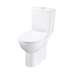 Bau Ceramic ensemble WC à poser complet sans bride avec abattant ultra-fin SoftClose, blanc (39904000)