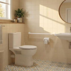 Madlo rovné 800 mm, bílá