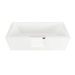 Tablier frontal pour baignoire PMR avec porte, 160 cm, orientation gauche, blanc (SATVDPANEL160L)