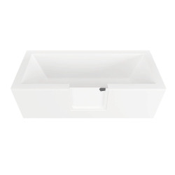 Tablier frontal pour baignoire PMR avec porte, 150 cm, orientation gauche, blanc (SATVDPANEL150L)