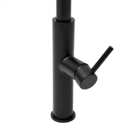 Mitigeur d’évier avec douchette extractible 2 jets, noir (SATBSD286C)