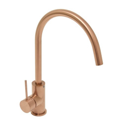 Aurum mitigeur d'évier sur pied 36,3 cm à levier avec bras pivotant, or rose brossé (SATBAUR280BRG)