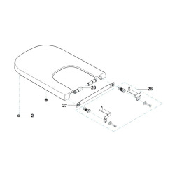 The Gap abattant de bidet en urée avec fermeture frein de chute SoftClose, blanc (A80647200B)