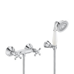 Carmen mitigeur de douche mural 150 mm avec ensemble de douche, chrome (A5A204BC00)