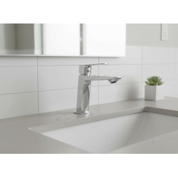 set mitigeur lavabo avec bras pivotant + mitigeur cuisine douchette extractible 2 jets, bras pivotant, chrome (SATBSD2280LCR)