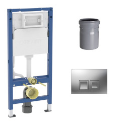 Pack DuoFix 100 + Plaque de Commande Delta 50 Chrome (SETUP100-PRO4)