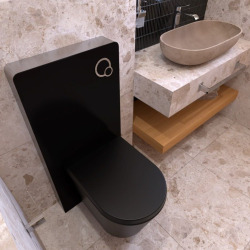 Glass bâti-support pour WC suspendu, hauteur 100,3 cm, double chasse 3/6 L, blanc (SATAMGW)