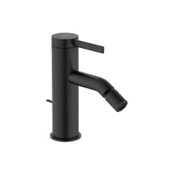 Ona mitigeur de bidet à levier, avec vidage et vanne d'arrêt, noir mat (A5A609ENB0)