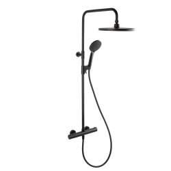 Colonne de douche SAT avec mitigeur thermostatique noir SATSSTKBC
