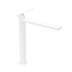 B-Way Mitigeur XL pour lavabo avec levier, Blanc mat