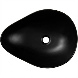 PixL 50,5 x 38 x 18 cm vasque à poser Infinitio, sans trop-plein, noir (CEPX5038BKM)