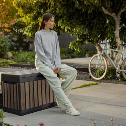 Coffre de rangement de jardin Keter Kentwood 190 L 82,3x45,7x57,7 cm effet bois, noyer (263970)