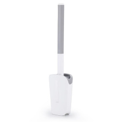 Brosse WC légère adhésive, murale ou à poser, sans perçage, plastique, blanc mat (SATDSTETKA3M)