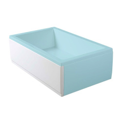 Deep Plain 110x36 cm tablier de baignoire avant, gauche, blanc (83648)