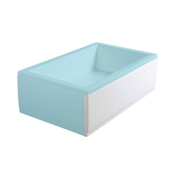 Deep Plain 110x36 cm tablier de baignoire avant, gauche, blanc (83648)