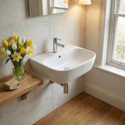 Brevis Lavabo suspendu sans trop plein, 43x30x13cm (SATBRE4330R)