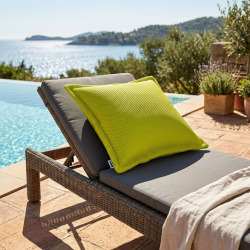 Coussin piscine flottant 45 × 45 × 25 cm intérieur / extérieur SANS billes de polystyrène – Vert (SCF4545-2)