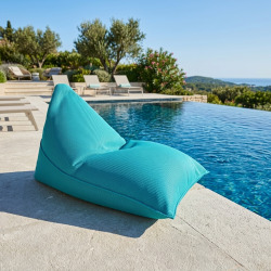 Pouf piscine XL flottant 140x120x90 cm extérieur piscine terrasse jardin SANS billes bleu (LBF140120-4)
