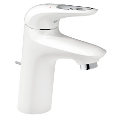  Eurostyle Mitigeur Monocommande Lavabo Taille S, Blanc/chromé (23374LS3)